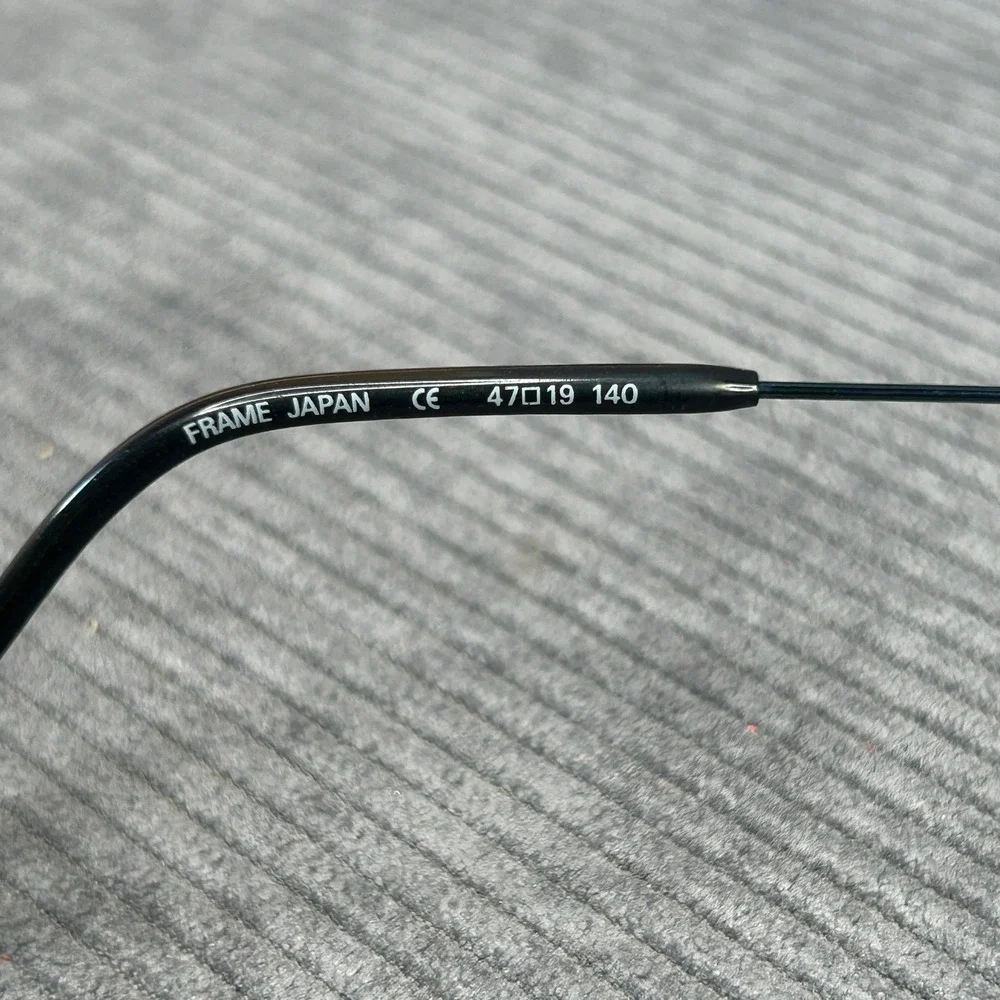 Calvin Klein 545 Blue Titanium Oval Y2k Eyeglasses Frames 47-19-140 Japan
